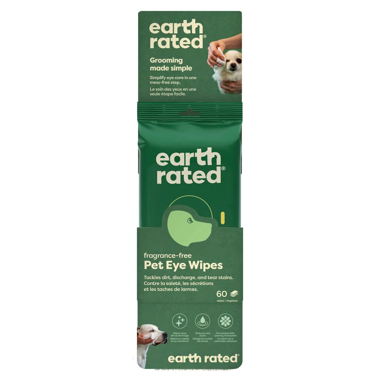 Earth Rated Dog Eye Wipes 60ct